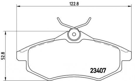 Купити ГАЛЬМІВНІ КОЛОДКИ ДИСКОВІ Citroen C3, C2 BREMBO p61074 (фото1) підбір по VIN коду, ціна 1075 грн.