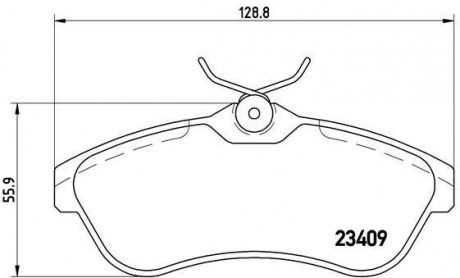 Тормозные колодки дисковые BREMBO p61 075