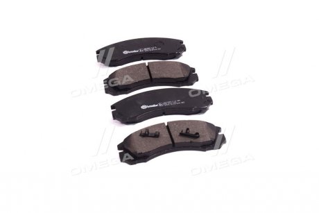 Купить Комплект тормозных колодок из 4 шт. дисков Mitsubishi Outlander, Pajero, Lancer BREMBO p61089 (фото1) подбор по VIN коду, цена 1317 грн.