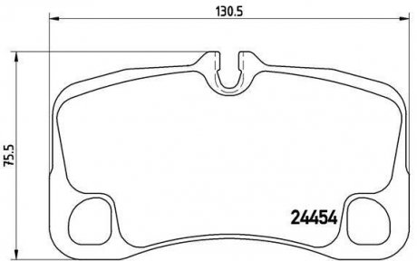 Купити ГАЛЬМІВНІ КОЛОДКИ ДИСКОВІ Porsche 911 BREMBO p65 013 (фото1) підбір по VIN коду, ціна 4175 грн.