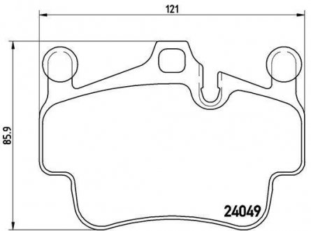 Купить Тормозные колодки дисковые Porsche Boxster, Cayman, 911 BREMBO p65 015 (фото1) подбор по VIN коду, цена 2902 грн.