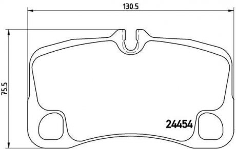 Купити ГАЛЬМІВНІ КОЛОДКИ ДИСКОВІ Porsche 911 BREMBO p65 022 (фото1) підбір по VIN коду, ціна 4062 грн.