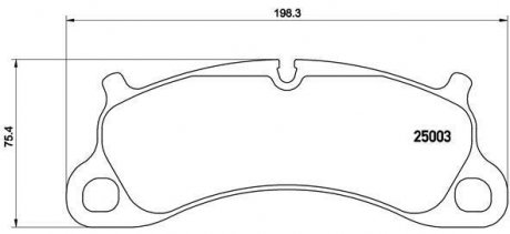 Купити ГАЛЬМІВНІ КОЛОДКИ ДИСКОВІ Porsche 911 BREMBO p65 025 (фото1) підбір по VIN коду, ціна 4552 грн.