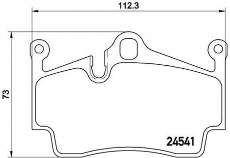 Тормозные колодки дисковые Porsche Boxster, Cayman BREMBO p65 028 (фото1)