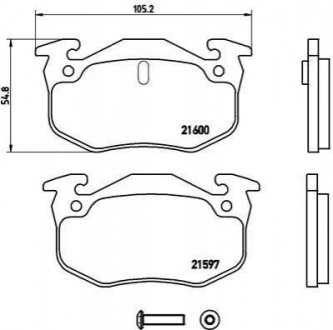 Купити ГАЛЬМІВНІ КОЛОДКИ ДИСКОВІ Renault 19, Clio BREMBO p 68 018 (фото1) підбір по VIN коду, ціна 606 грн.