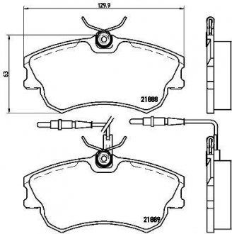 ГАЛЬМІВНІ КОЛОДКИ ДИСКОВІ BREMBO p68 023