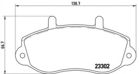 Гальмівні колодки дискові BREMBO p68025