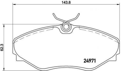 Купити ГАЛЬМІВНІ КОЛОДКИ ДИСКОВІ Renault Espace BREMBO p68 055 (фото1) підбір по VIN коду, ціна 1602 грн.