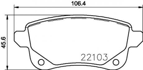 Гальмівні колодки дискові BREMBO p68 064