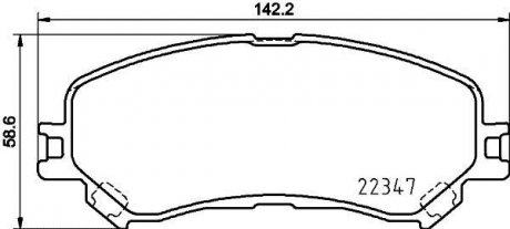 ГАЛЬМІВНІ КОЛОДКИ ДИСКОВІ Renault Espace, Megane, Scenic, Grand Scenic BREMBO p68 067