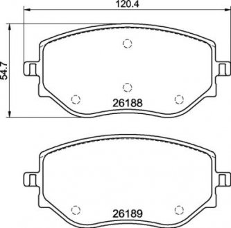 Тормозные колодки дисковые BREMBO p68 073