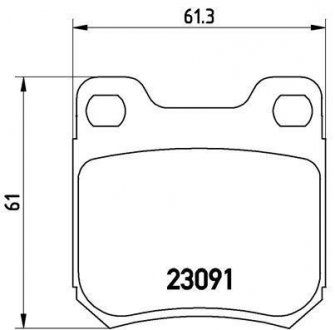 Тормозные колодки дисковые BREMBO p71 008