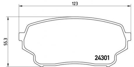 Гальмівні колодки дискові BREMBO p79 019