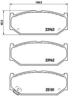 Тормозные колодки дисковые Suzuki Swift BREMBO p79 023