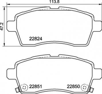 Тормозные колодки дисковые BREMBO p79 037