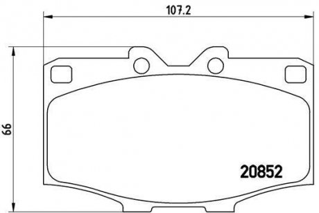 Тормозные колодки дисковые BREMBO p83 006