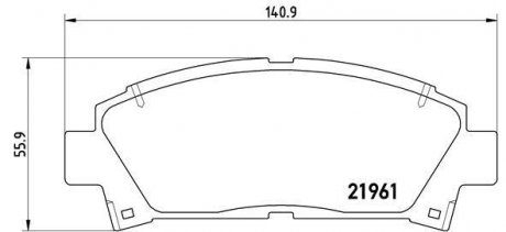 ГАЛЬМІВНІ КОЛОДКИ ДИСКОВІ BREMBO p83 028