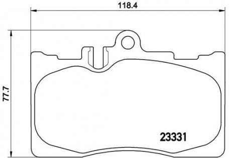 Купити Гальмівні колодки дискові Lexus LS BREMBO p83058 (фото1) підбір по VIN коду, ціна 2065 грн.