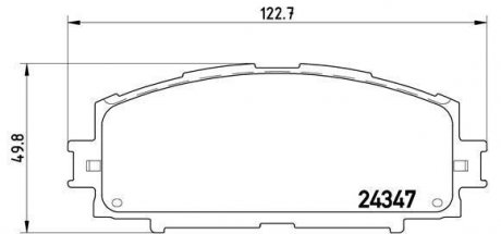 Купить Тормозные колодки дисковые Toyota Yaris BREMBO p83 086 (фото1) подбор по VIN коду, цена 1172 грн.