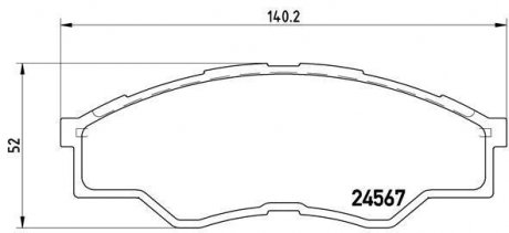 ГАЛЬМІВНІ КОЛОДКИ ДИСКОВІ BREMBO p83 096