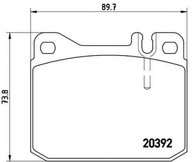 Купити ГАЛЬМІВНІ КОЛОДКИ ДИСКОВІ Volkswagen LT BREMBO p85 007 (фото1) підбір по VIN коду, ціна 1202 грн.