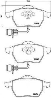 Купити ГАЛЬМІВНІ КОЛОДКИ ДИСКОВІ Audi A8 BREMBO p85 040 (фото1) підбір по VIN коду, ціна 2439 грн.