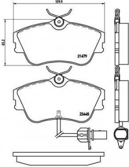 ГАЛЬМІВНІ КОЛОДКИ ДИСКОВІ BREMBO p85 050