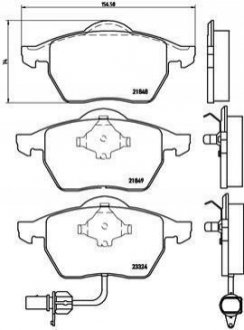 Гальмівні колодки дискові Volkswagen Sharan, Ford Galaxy BREMBO p85060