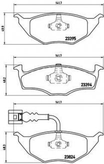 Купити ГАЛЬМІВНІ КОЛОДКИ ДИСКОВІ Audi A2 BREMBO p85 063 (фото1) підбір по VIN коду, ціна 1937 грн.