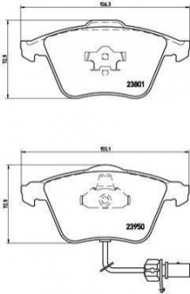 Гальмівні колодки дискові BREMBO p85097