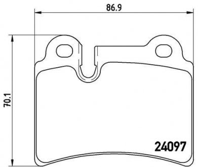 Купити Гальмівні колодки дискові Volkswagen Touareg BREMBO p85 111 (фото1) підбір по VIN коду, ціна 1524 грн.