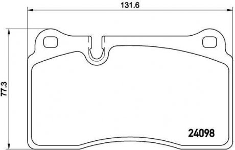 Тормозные колодки дисковые BREMBO p85 116