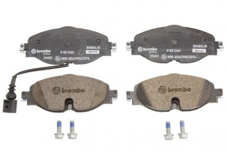 Комплект тормозных колодок из 4 шт. дисков BREMBO p85126X