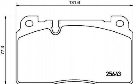 Гальмівні колодки дискові BREMBO p85133