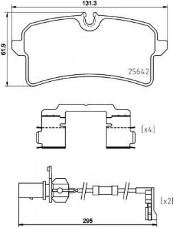 Тормозные колодки дисковые Audi A7, A8, A6 BREMBO p85 151
