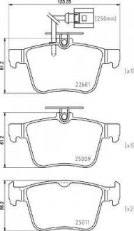 Купить Тормозные колодки дисковые Audi A3, TT BREMBO p85 162 (фото1) подбор по VIN коду, цена 1956 грн.