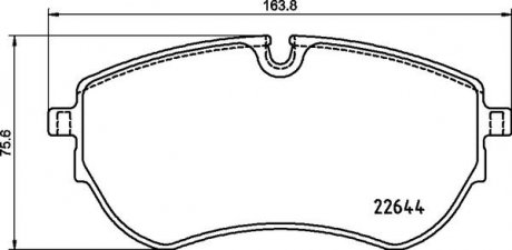 Тормозные колодки дисковые BREMBO p85 173