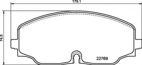 Тормозные колодки дисковые BREMBO p85 176