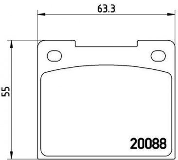 ГАЛЬМІВНІ КОЛОДКИ ДИСКОВІ Volvo 740, 760, 940, 960, 850 BREMBO p86 001