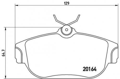 ГАЛЬМІВНІ КОЛОДКИ ДИСКОВІ Volvo 740, 940, 960, S90, V90 BREMBO p86 007