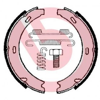 Купити Гальмівні колодки барабанні Mercedes W140, C140, S210 BREMBO s50 507 (фото1) підбір по VIN коду, ціна 1001 грн.