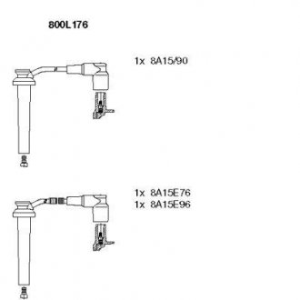 Комплект проводов FORD Mondeo "2,5(V6) "00-07 BREMI 800L176