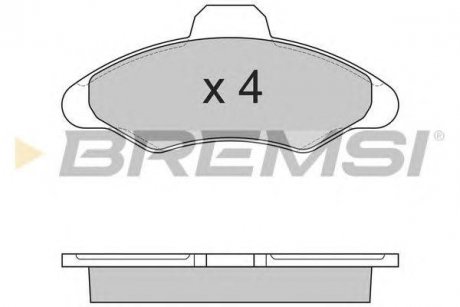 Гальмівні колодки пер. Ford Escort/Fiesta 90-02 BREMSI bp2462