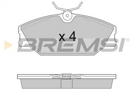 Гальмівні колодки пер. Laguna I/Megane I 95-03 (TRW) BREMSI bp2874