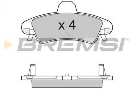 Гальмівні колодки зад. Ford Mondeo 93-00 (bendix) (115,7x53,7x14,7) Citroen C3, C2 BREMSI bp3188