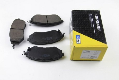 Гальмівні колодки пер. Subaru Legacy IV/Outback 03- (akebono) BREMSI bp3211