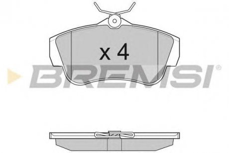 Тормозные колодки зад. Scudo/Expert 07- BREMSI bp3284