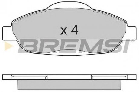 Тормозные колодки перед. Peugeot 308 07- (Bosch) BREMSI bp3364