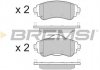 Купити Гальмівні колодки пер. Citroen C4 II 09- (TRW) Citroen C4, DS4 BREMSI bp3491 (фото1) підбір по VIN коду, ціна 963 грн.