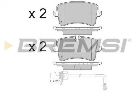 Купить Тормозные колодки зад. Audi A6 10- (TRW) Audi A7, A6, A5, A4 BREMSI bp3493 (фото1) подбор по VIN коду, цена 907 грн.
